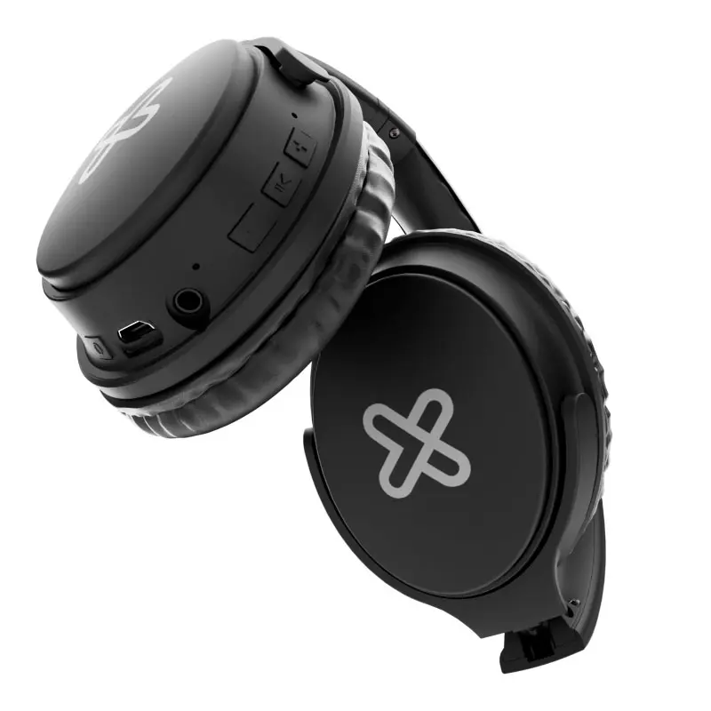 AUDIFONOS KLIPXTREME DE DIADEMA CANCELACION DE RUIDO NEGROS BLUETOOTH 6HRS KNH050BK