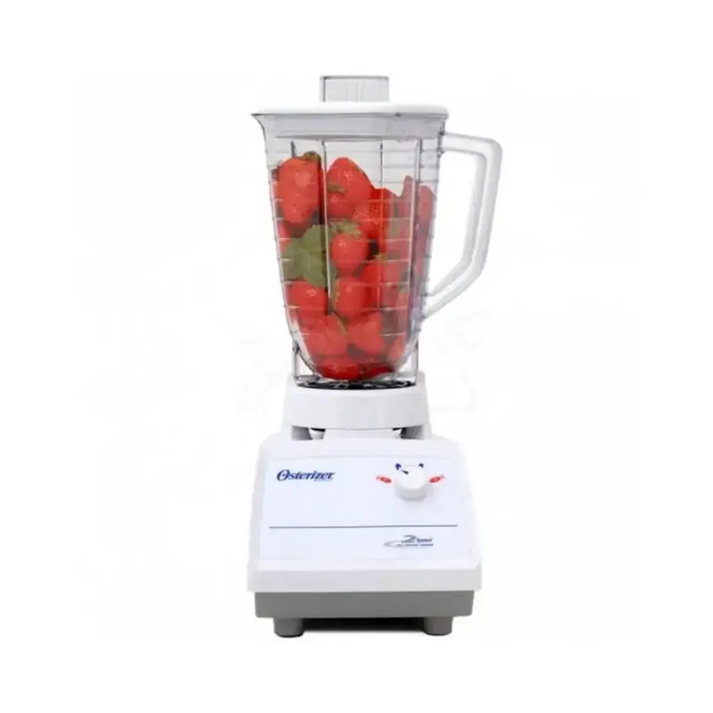 LICUADORA TRADICIONAL OSTER BLANCA 2 VELOCIDADES PERILLA JARRA PLASTICA POTENCIA DE 800W MOD. 4170