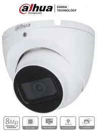 CÁMARA DOMO IP SEMIMETÁLICO 2MP, 30M IR IP67 DH-IPC-HDW1230T1-S5