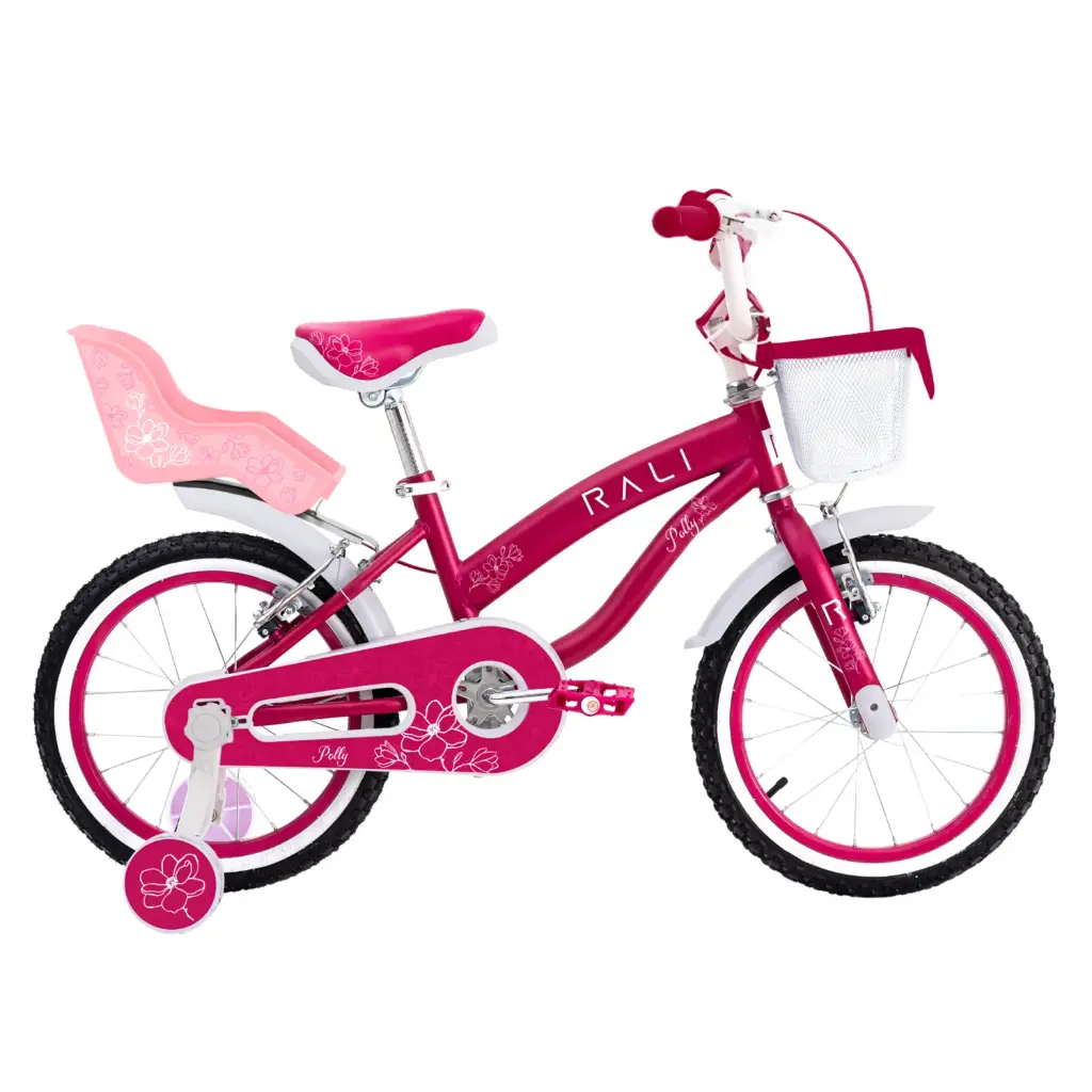 BICICLETA INFANTIL NO. 12 RALI POLLY BEBE C/CANASTAS MORADO 050057 MOD. POLY-12M