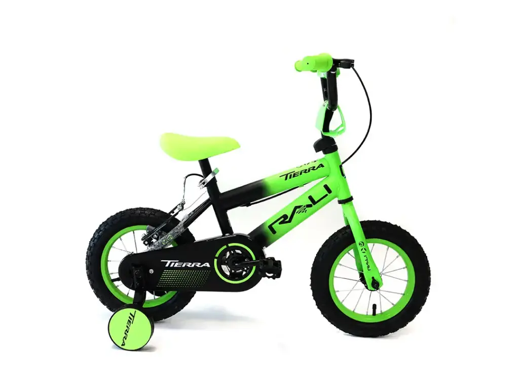 BICICLETA 12 RALI TIERRA BMX HOMBRE NEGRO/VERDE 050060