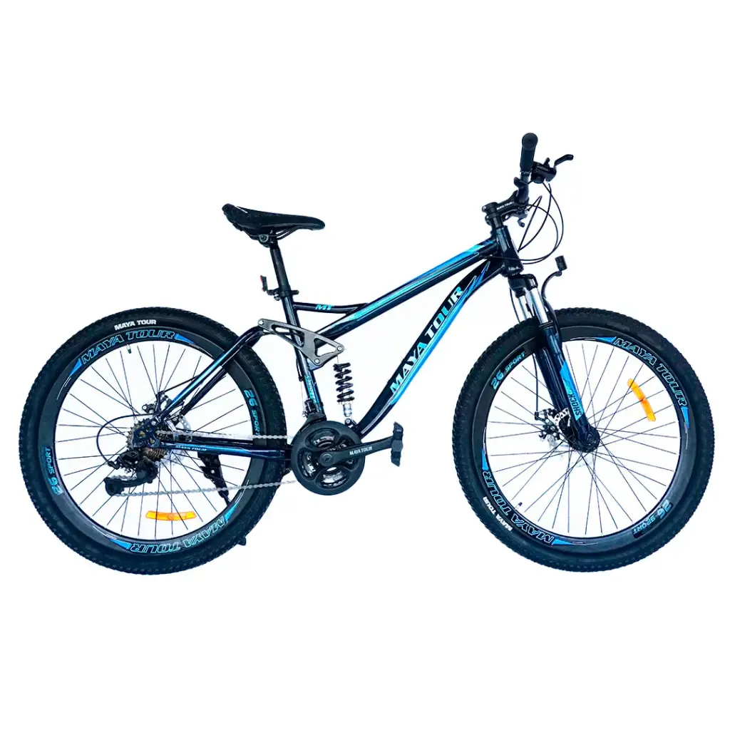 BICICLETA NO. 26 MAYA TOUR 12 VELOCIDADES DOBLE SUSPENSION 060027 MOD. BI-800-26