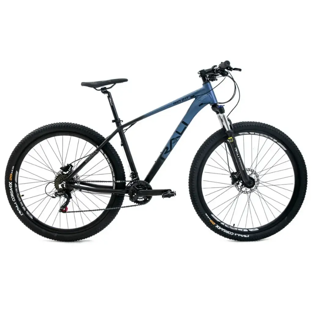 BICICLETA NO. 29 RALI FRENOS HYD HOMBRE NEGRO/AZUL 060031 MOD. RIO 2.0