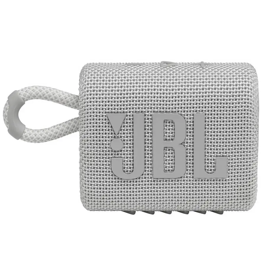 BOCINA JBL GO 3 ULTRA PORTATIL IMPERMIABLE COLOR WHITE JBLGO3WHTAM