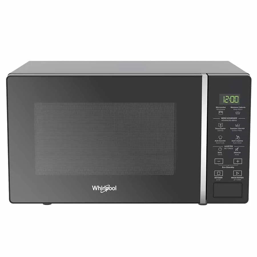 HORNO MICROONDAS WHIRLPOOL DE  0.7 PIES  NEGRO PANEL DIGITAL MOD.WM1807B