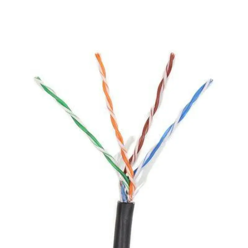METRO DE CABLE EXTERIOR CAT5E (100% COBRE), NEGRO DAHUA DH-PFM920-5EU-MTS