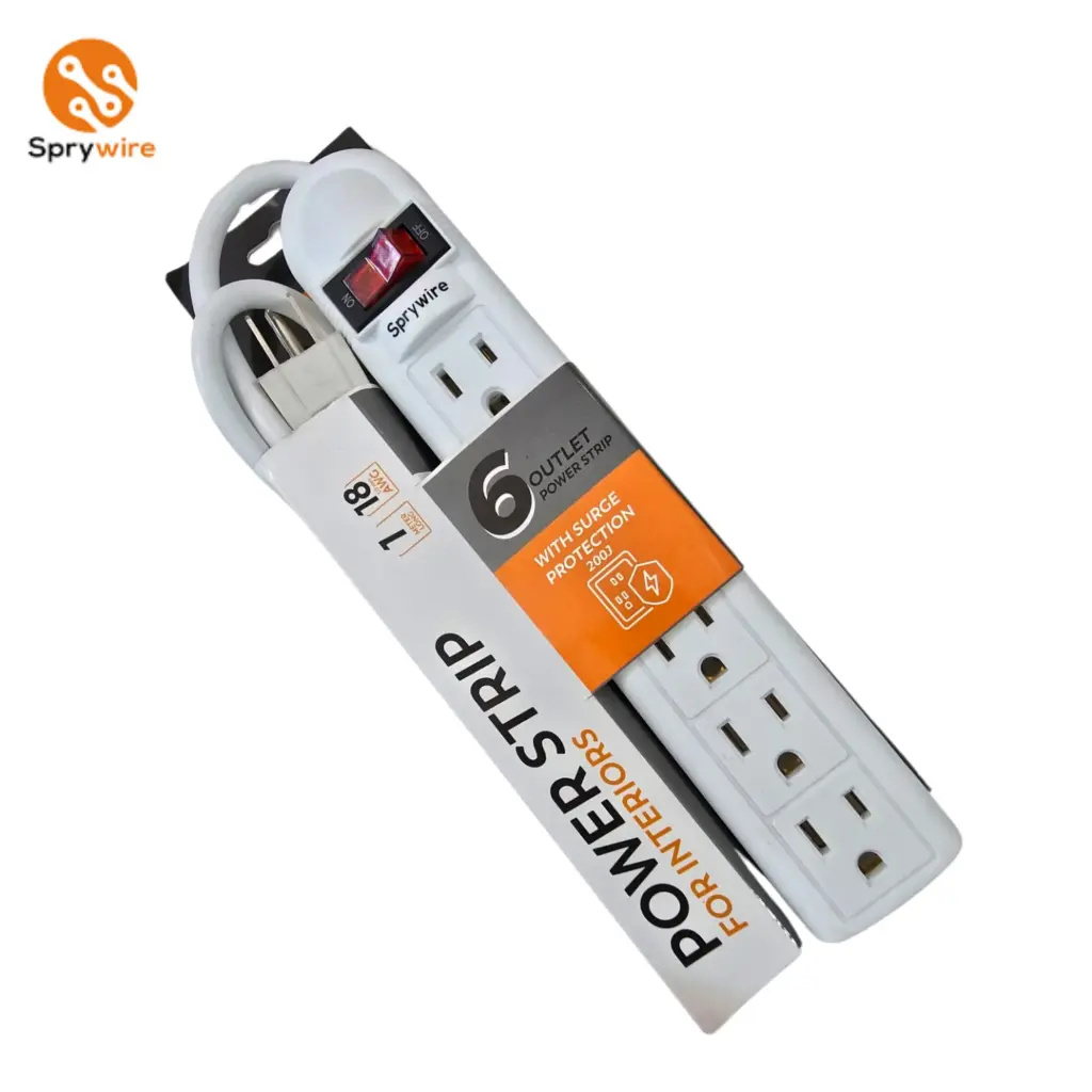 REGLETA DE 6 SALIDAS, SPRYWIRE SWS-26