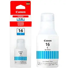 BOTELLA DE TINTA CANON G1-16 CYAN TINTA ORIGINAL CANON PARA IMPRESIONES DE ALTA CALIDAD CON COLOR CYAN INTENSO 4418C001AA  AS008CAN63