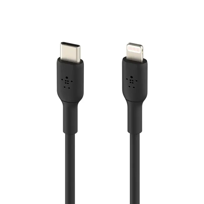 CABLE BELKIN BOOSTCHARGE USB C TO LIGHTNING BRAIDED 1MTS BK AC405BLK3