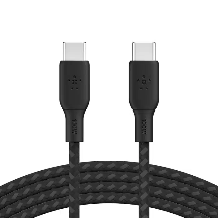 CABLE BELINK BRAIDED USB CTO USB C 100W CABLE 2M BK CAB014BT2MBK