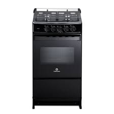ESTUFA INDURAMA 4 HORNILLAS 20" TAPA DE VIDRIO NEGRA MOD. CANELA 20 