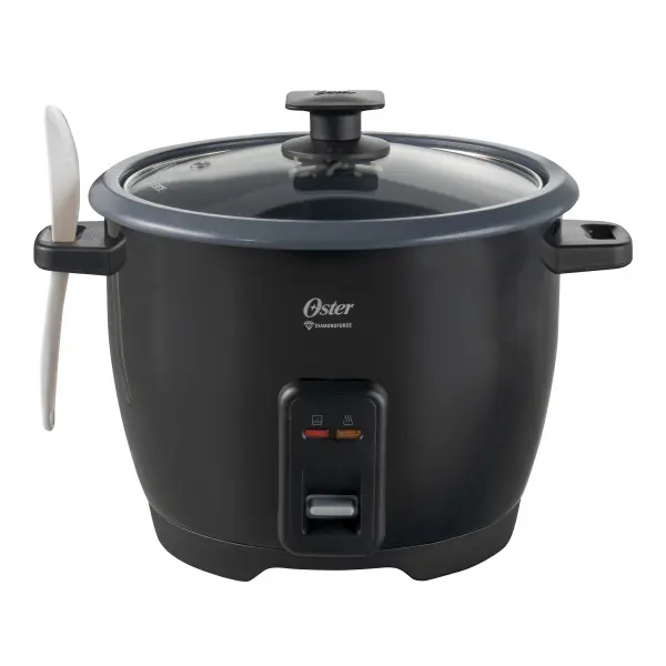 OLLA ARROCERA MULTIUSOS NEGRO RECUBRIMIENTO ANTIADHERENTE BIOCERAMIC TAPA VIDRIO 1.8L MOD. CKSTRC1700B-013