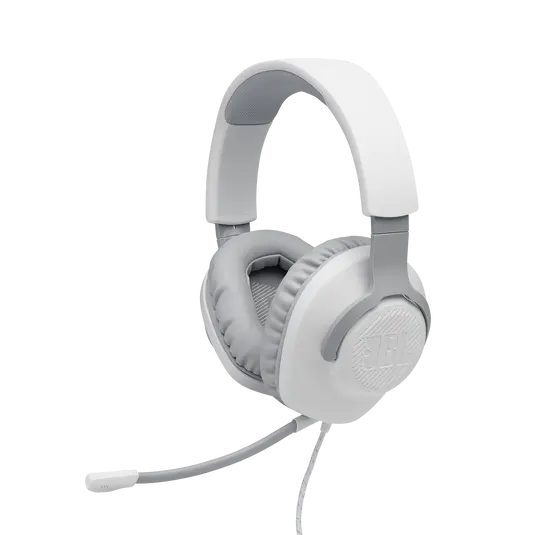 AUDIFONOS JBL QUANTUM 100 GAMING CABLEADOS COLOR BLANCO JBLQUANTUM100WHTAM