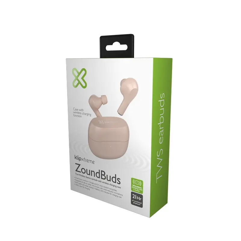 AUDIFONOS KLIPXTREME ERBDS TWS WLSS CHARGE 21HRS KTE-250PK
