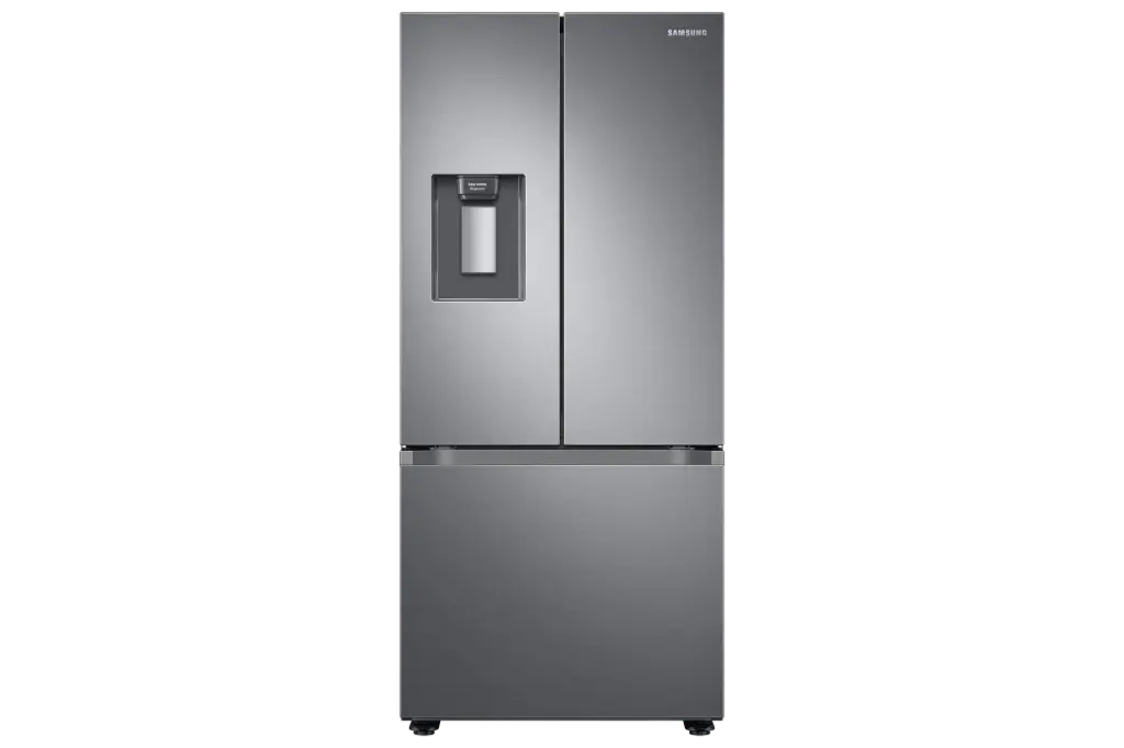 REFRIGERADOR SAMSUNG 22" 3 PUERTAS CON DISPENSADOR PLATEADO MATE RF22A4220S9/AP