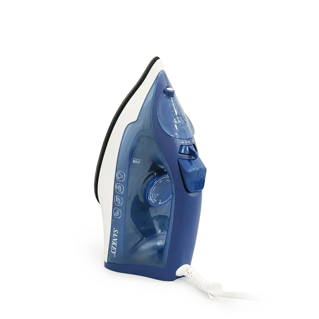 PLANCHA DE VAPOR SANKEY BASE ANTIADERENTE AZUL MOD. PV189