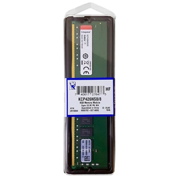 MEMORIA RAM KINGSTON VALUE DDR4 8G 3200MHZ CL22 KVR32N22S6/8 DDR4-8G-KNV3200  