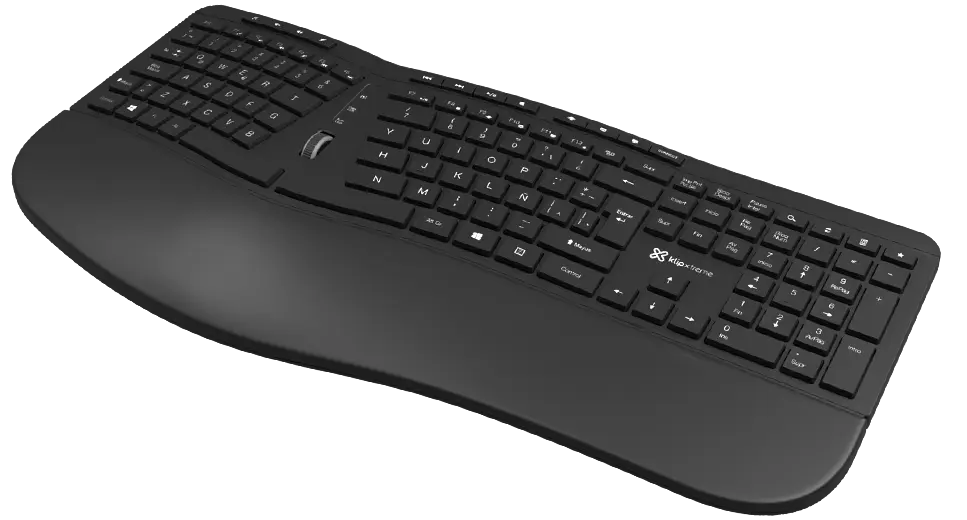 TECLADO INALAMBRICO KBK 530S WIRELESS KEYBOARD SPANISH ERGONOMIC MOD. KBK-530S