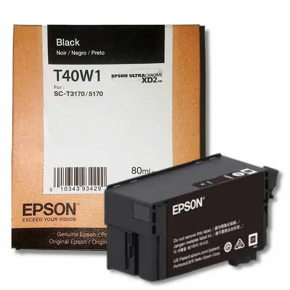 CARTUCHO EPSON ULTRACHROME XD2 INK BLACK 80ML T40W120