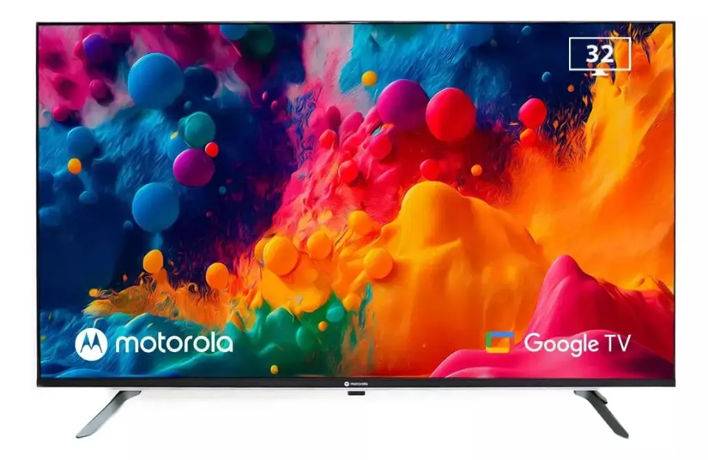 TELEVISOR MOTOROLA 32" HD GOOGLE TV SIN MARCO CONTROL POR VOZ MOT32HLE11