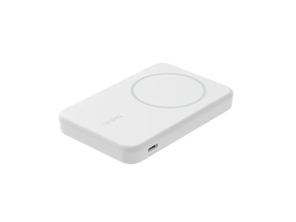 CARGADOR BELKIN QI2 F15W POWET BANK 5.000 MAH STAND WHITE BPD006BTWH