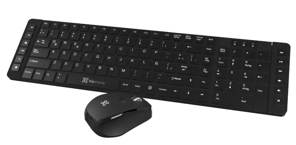 TECLADO Y MOUSE KLIPXTREME INALAMBRICO KCK 270S MULTIMEDIA ESPAÑOL KCK-270S