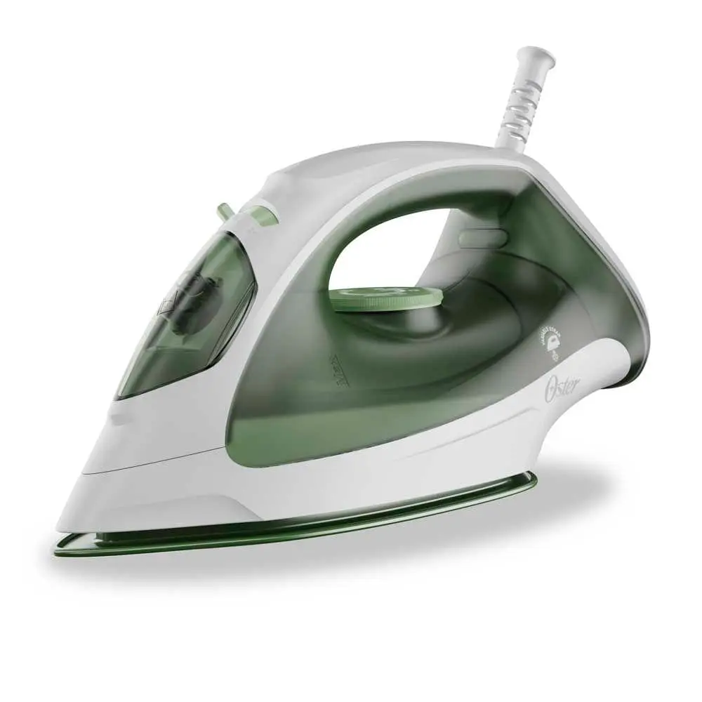 PLANCHA DE VAPOR COMPACTA OSTER SUELA ANTIADHERENTE VAPOR VARIABLE VERDE GCSTBS3803-13