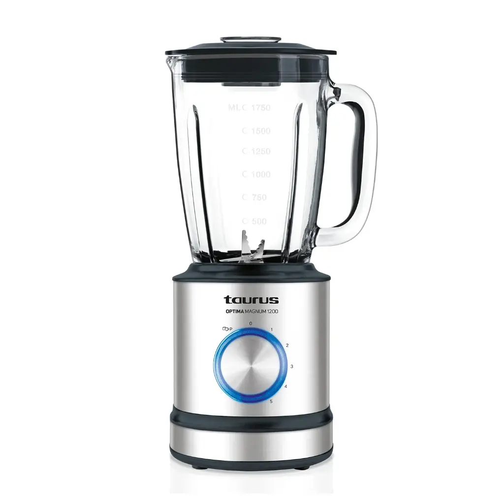 LICUADORA TAURUS OPTIMA MAGNUM 1200W 5 VELOCIDADES 1.75LTS INOXIDABLE MOD. 030058