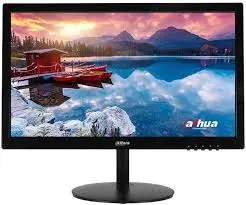 MONITOR 19 PULGADAS DAHUA DHI LM19 A200 CONECTIVIDAD VGA Y HDMI. IDEAL PARA OFICINA O SISTEMAS DE VIGILANCIA.