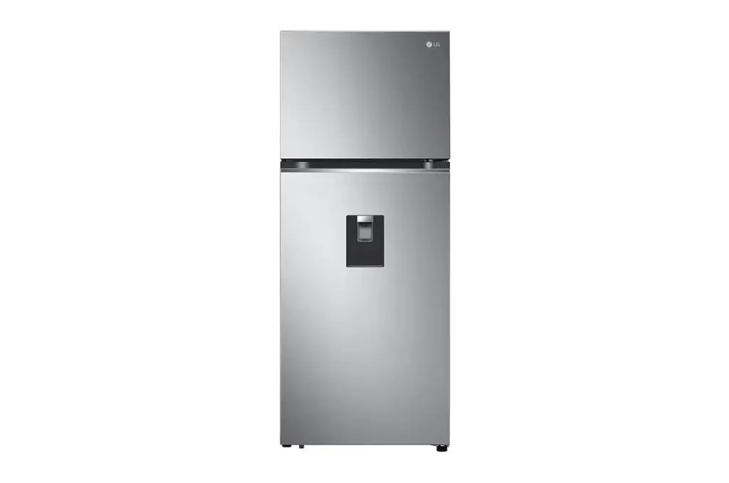 REFRIGERADOR LG 14.5" TOP FREEZER INVERTER  GRIS 2 PUERTAS CON DISPENSADOR DE AGUA VT38WPP