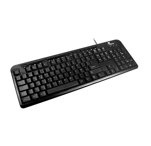 TECLADO XTECH XTK 130 WINDOWS MM KEYBOARD USB SPANISH BLACK XTK-130