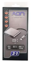 ADAPTADOR USB C A USB C USB A Y HDMI AD-AON-USC1017
