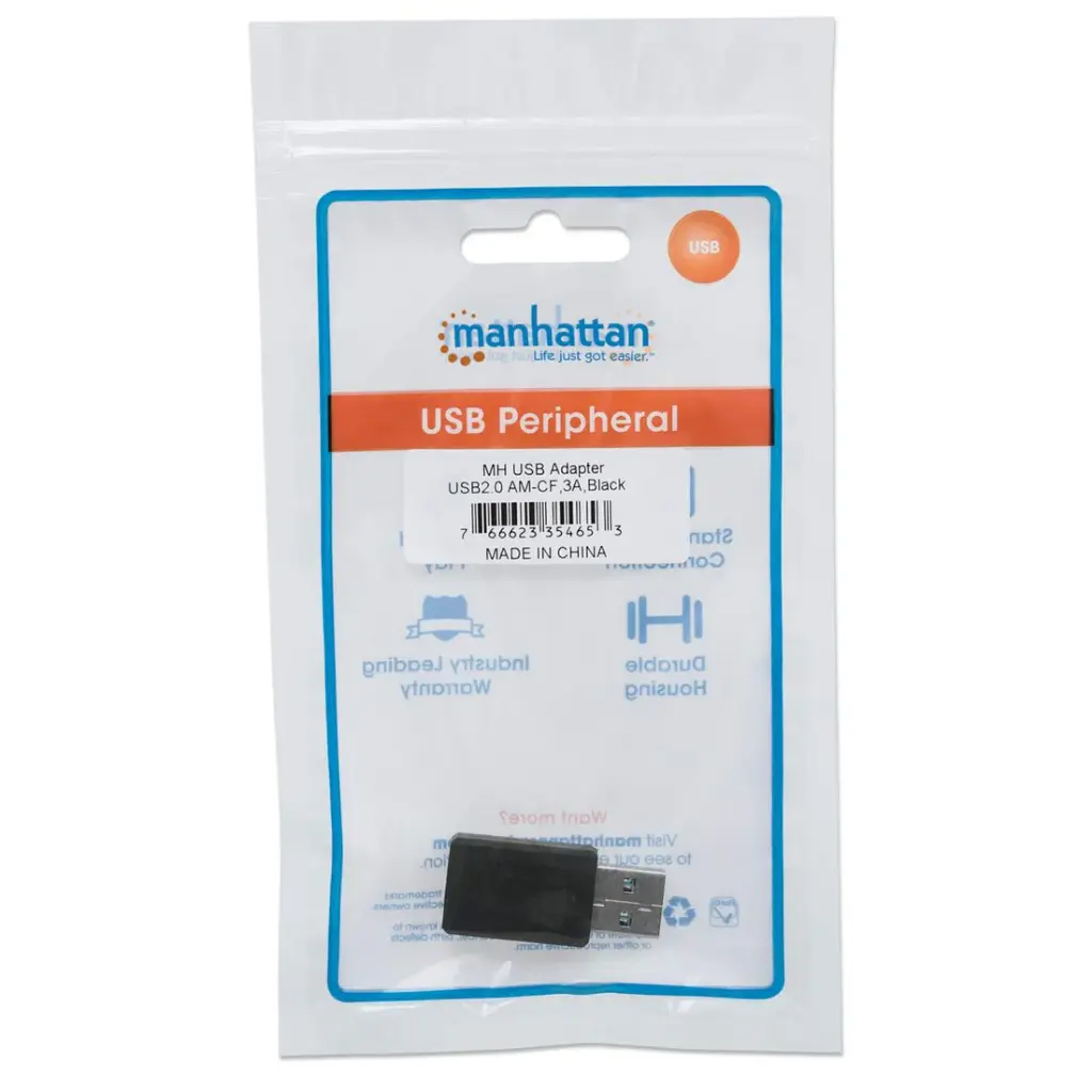 ADAPTADOR MANHATTAN 354653 USB C A USB A AD-MH-USB2CA653