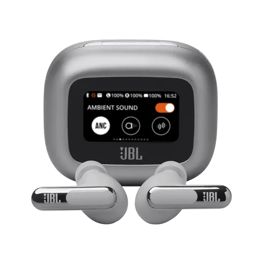AUDIFONOS JBL LIVE BEAM 3 INALÁMBRICOS CON CANCELACION DE RUIDO COLOR PLATA JBLLIVEBEAM3SILAM