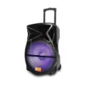 BOCINA QUANTUM PORTABLE 3000W CON MICROFONO RECARGABLE