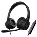 AUDIFONOS KLIPXTREME KCH 510 USB CON MICROFONO COLOR NEGRO AUD-KLX-KXH510