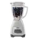 LICUADORA OSTER DE BOTONES 2 VEL PULSO ALTO Y BAJO JARRA VIDRIO BLANCA 800W BLSTKAG-WPB-013