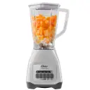 LICUADORA OSTER BLANCA DE BOTONES 2 VELOCIDADES PULSO ALTO Y BAJO JARRA PLASTICA   POTENCIA DE 800W MOD. BLSTKAP-WPB-013