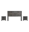 CABECERA MADERSI DAMEIRA C/MESAS KING NEGRO/CAOBA 240048