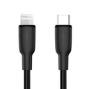 CABLE ARGOM USB C A LIGHTNING 1.8 METROS SILICONE NEGRO ARG CB 0072BK CAB-ARG-USCL72N