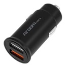 CARGADOR DUAL USB A PARA CARRO 30W 2.4A/1.5A MARCA ARGOM ARG AC 011BK CARUSC-ARG-111N
