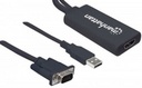 CONVERTIDOR MANHATTAN 152426 DE VGA A HDMI ALIMENTADO POR USB AD-MH-VGUSHDM26