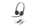 AUDIFONOS POLY BLACKWIRE 3220 STEREO USB C HEADSET USB C/A ADAPTER 8X228A6