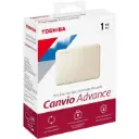 DISCO DURO EXTERNO 1TB TOSHIBA CANVIO ADVANCE USB 3.0 COLOR BLANCO 1TB-TOSEXT-CABL