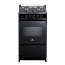 ESTUFA INDURAMA 4 HORNILLAS 20" TAPA DE VIDRIO NEGRA MOD. CANELA 20 