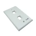PLACA 2 PUERTOS  LINET BLANCO EPA006