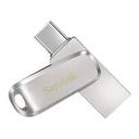 MEMORIA USB SANDISK ULTRA DRIVE LUXE 128GB USB C COLOR PLATEADO FLAUD-SN-UDL12P