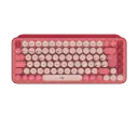 TECLADO LOGITECH KYBD POP KEYS SPANISH CRDLS ROSE W EMOJI KEYS MECH ID223LOG84