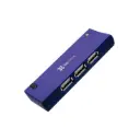 CONCENTRADOR KLIPXTREME  PORT PORTABLE USB  BLUE 4 HUB 2.0 KUH 400A KUH-400A