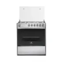 ESTUFA INDURAMA 6 HORNILLAS 32" TAPA DE VIDRIO TEMPLADO GRIS MARSELLA SPAZIO PLUZ